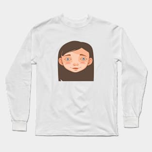 The woman is the same, only the eyes are different Long Sleeve T-Shirt